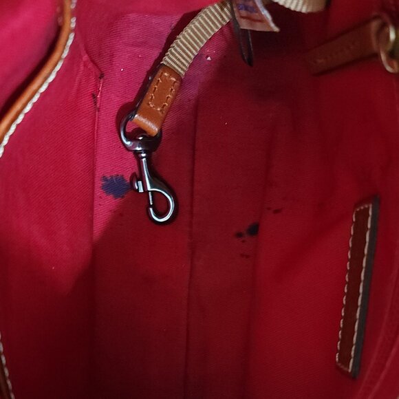 Dooney & Bourke Pebble Grain Navy Leather Crossbody Pouch Bag - Picture 8 of 11